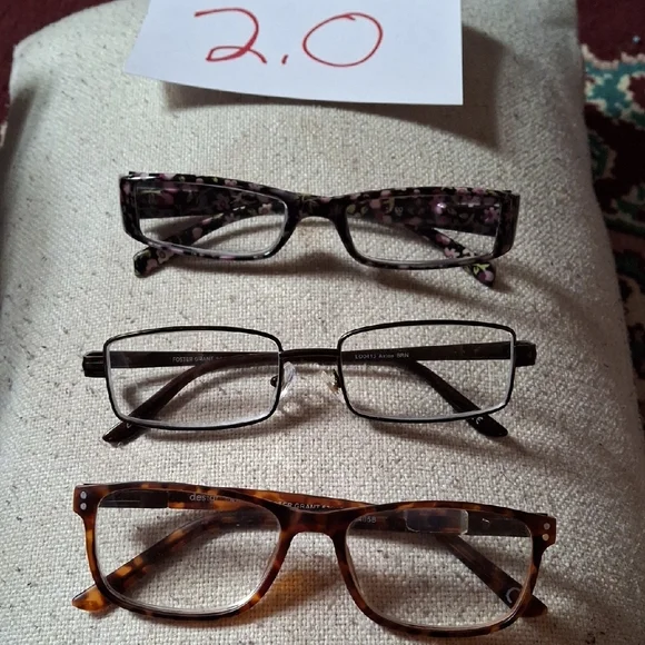 Stylish Eyeglasses Collection 9 Pair 2.0 Readers - Picture 3 of 4